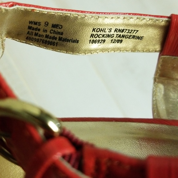 Candie's Rocking Tangerine Wedge - Picture 8 of 8